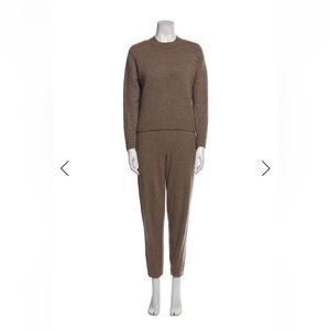 NAADAM Women's Cashmere Two Piece Set in Rich Brown